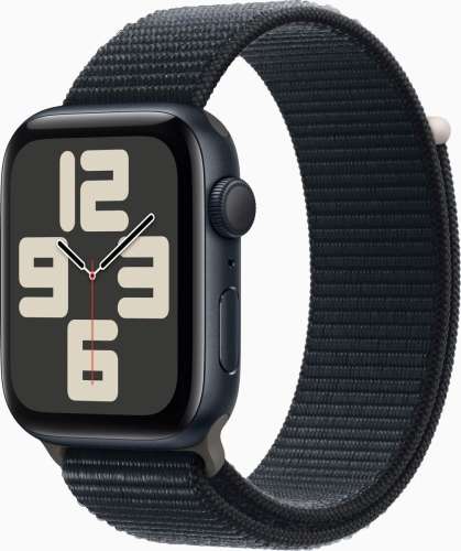 Смарт-часы Apple Watch SE 2024 A2723,  44мм,  темная ночь/темная ночь [mxep3ll/a]